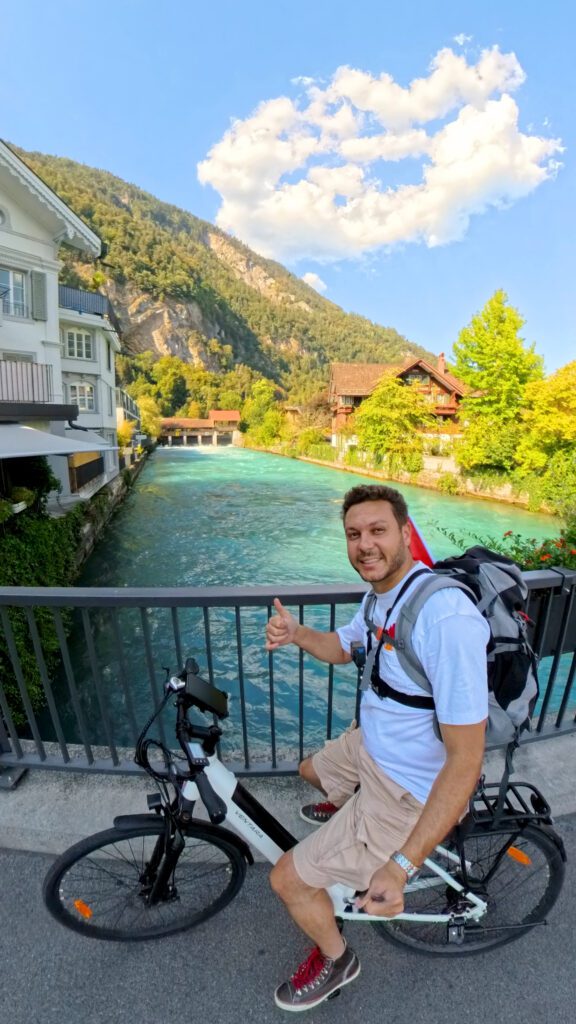Adventure and Outdoor Activities Cycling through the Swiss landscape in Interlaken